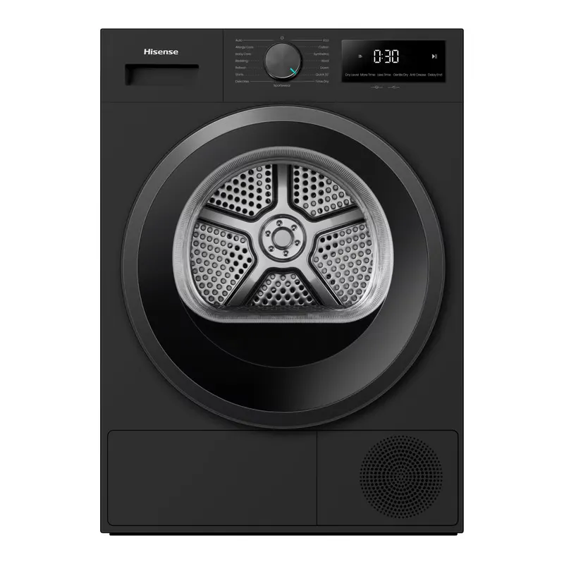 Sèche-linge Pompe À Chaleur Hisense Dh1i900ubdc — coloris Noir