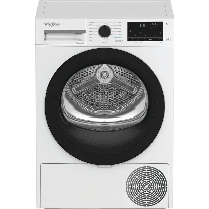 Sèche-linge pompe à chaleur WHIRLPOOL CWD94MWBSFR - 9 kg - Induction - L60cm - Classe C - Blanc