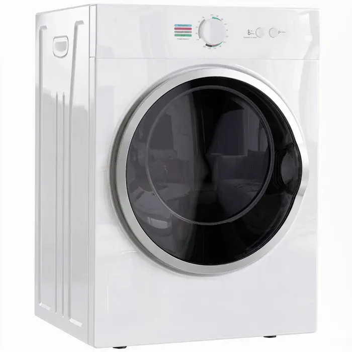 Sèche-Linge Portable 4.8kg 1020W Chauffage PTC Minuterie Blanc