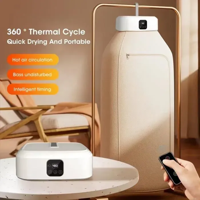 Sèche-linge portable - MIOLOE - 600W - 10kg - Minuterie - Technologie de séchage rapide