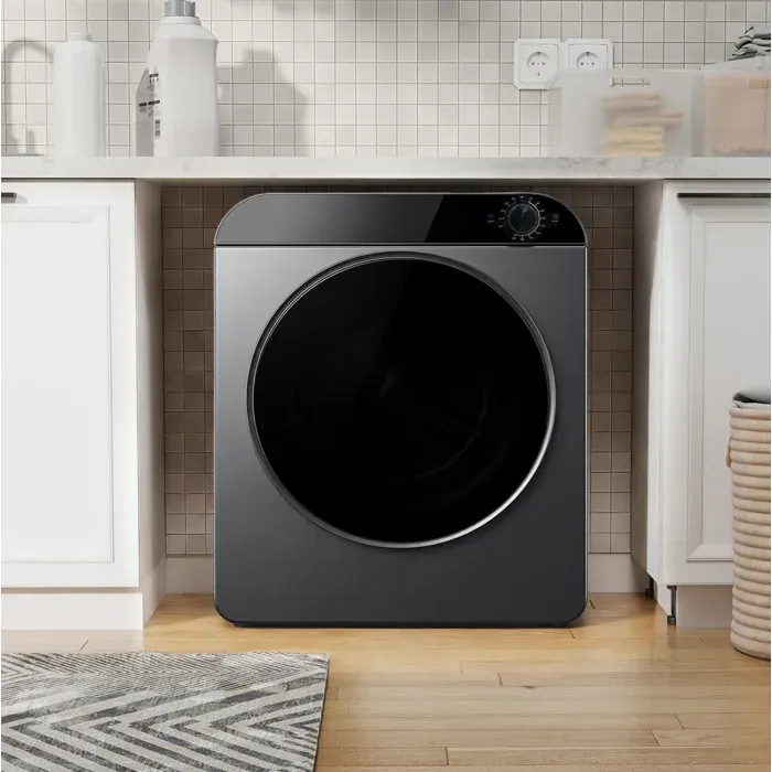 Sèche-linge – PTC céramique – tambour inox – 4 programmes – gris – 3 kg / 5 kg