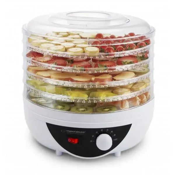Séchoir à fruits - ESPERANZA - CHANTERELLES - 250W - 8 programmes - Compact et efficace