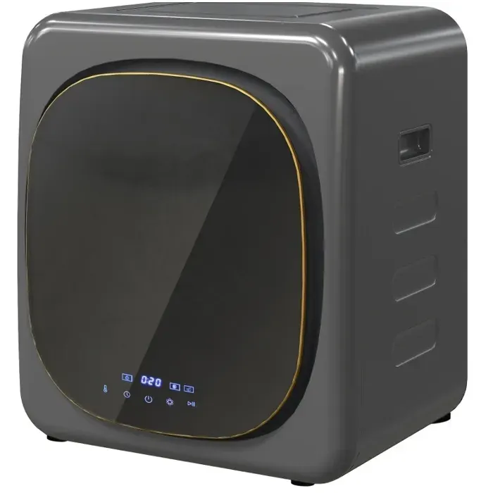 SENVIRO mini sèche-linge à évacuation 4 kg 48 x 40 x 56 cm 6 programmes écran LED tactile 800 W gris