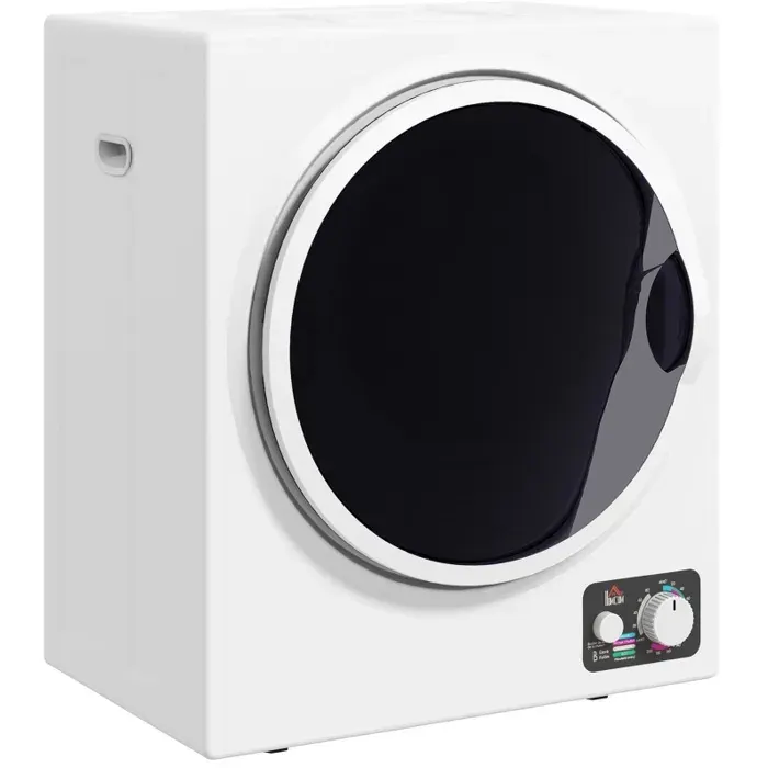 SENVIRO Sèche-linge mini 4 kg évacuation 4 programmes 2 niveaux de chauffe 850 W stérilisation 65 °C blanc