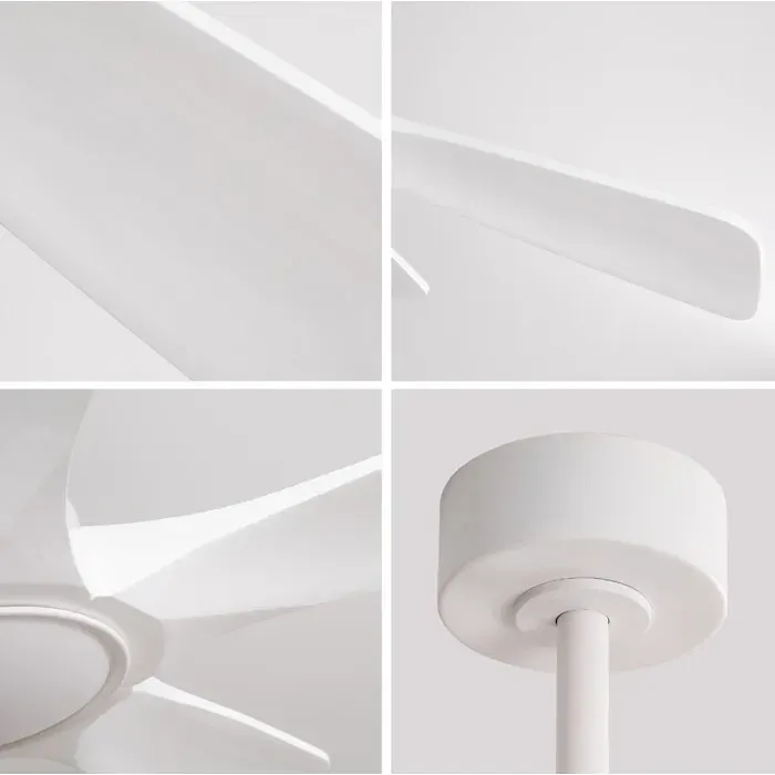 SENVIRO Ventilateur de plafond LED blanc 90 x 90 x 343 cm
