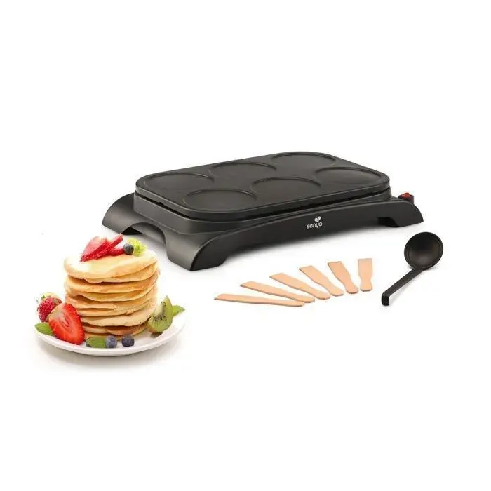 SENYA Crêpière électrique 6 personnes Mini Crepe Party Senya