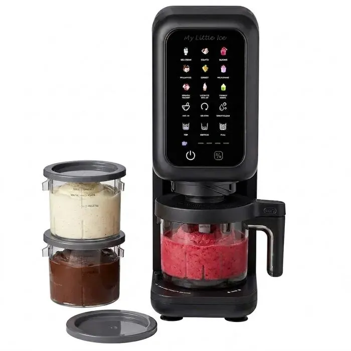 SENYA My Little Ice – Machine à Glace 700W Sorbetière 9 Programmes pour Glaces Sorbets & Milkshakes – SYCP-ICM003