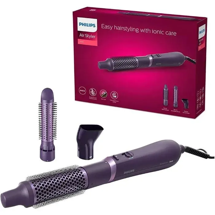 Série 3000 Brosse souffnte avec revêtement en céramique et kératinefonction 3000 Series Air Styler with 3 Accessories FER A FRISER