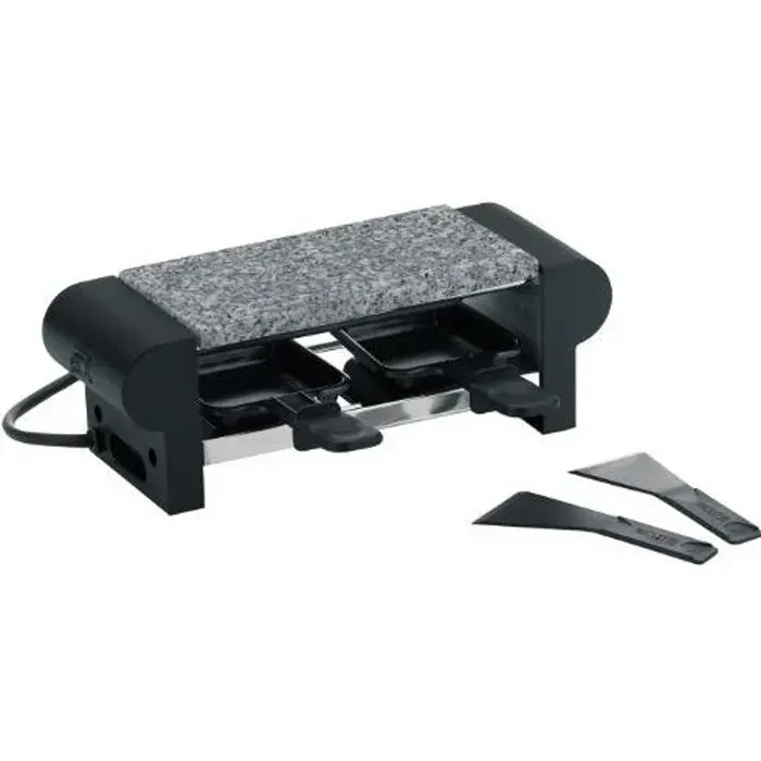 Service Raclette/Gril KELA - Modèle MALOJA - Noir - Capacité 0L - 1400W