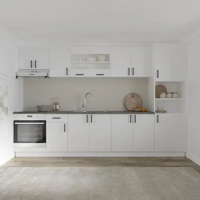 Set Cuisine haaus Karo V30 Blanc Plan de travail Thermo 28 mm L 320 cm