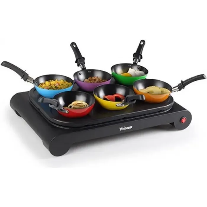 Set Wok - Tristar - BP-2827 - 1000 W - Noir - Anti-adhésif