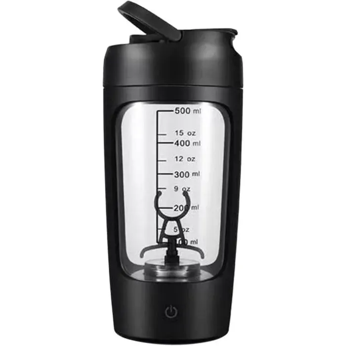 Shaker électrique à protéines avec gobelet de rangement mixeur portable pour salle de sport