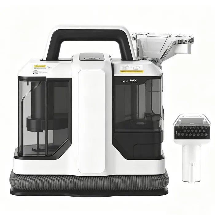 Shampouineuse Canapé 450W Nettoyeur Canapé Tissu 11KPa Nettoyeur Vapeur Pour Canapé Double Réservoir 1 L + 0.8 L Autonettoyante