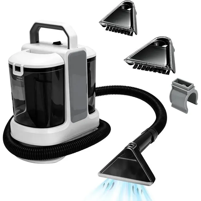 Shampouineuse Canapé Et Tapis 400w 13kpaNettoyeur Tapis Et Moquettes Portable Avec Double RéservoirInjecteur Extracteur