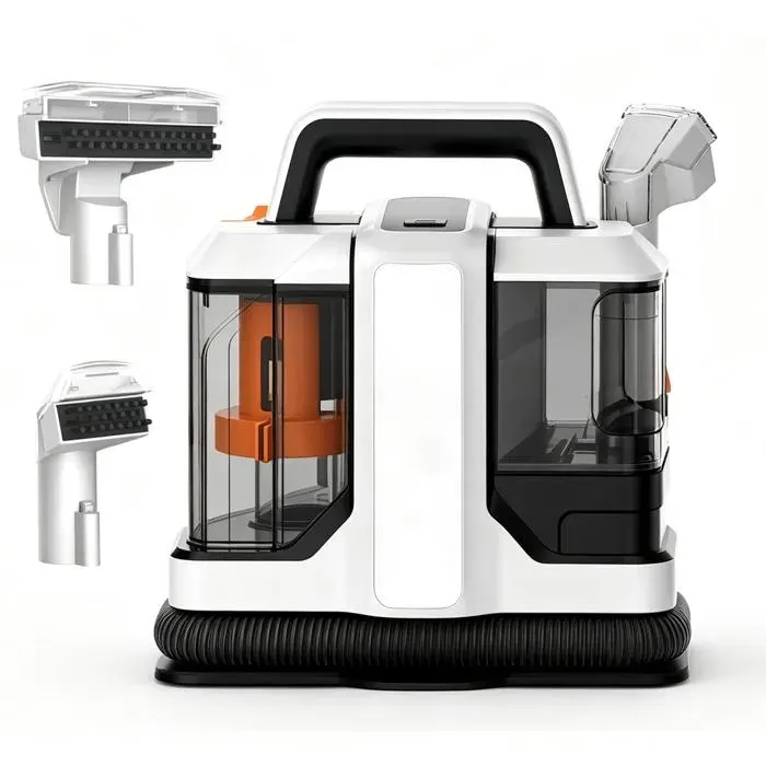 Shampouineuse Nettoyeur Canapé Tissu 750W 15KPa Réservoir 1.8 L Shampouineuse Canape pour Tapis Moquettes Meubles Auto