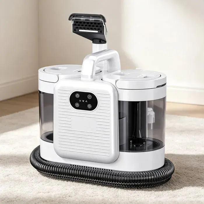 Shampouineuse Puissante 1650W Machine de nettoyage de tissus à vapeur pour Canapé Matelas Voiture etc 15Kpa Réservoir 16L/095L