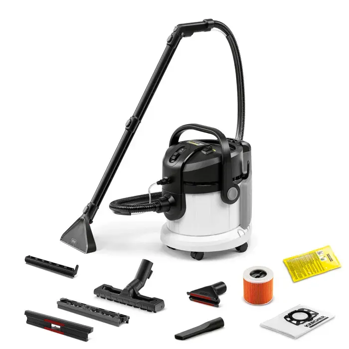 Shampouineuse SE 4 KARCHER - Aspirateur injecteur extracteur - Puissance 1000W- Double réservoir 2x4L- Détacheur tapis moquette