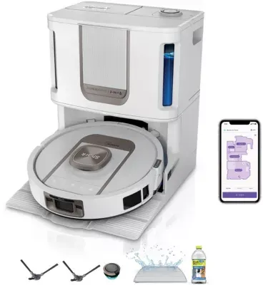 Shark - Robot Aspirateur Laveur Powerdetect Thermacharged Blanc