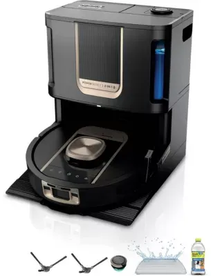 Shark - Robot Aspirateur Laveur Powerdetect Thermacharged Noir