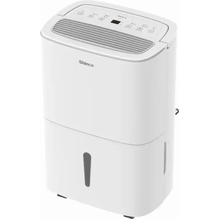 Shinco WIFI Déshumidificateur 50L-Jour Purificateur dair Filter à Charbon Actif Drainage Continu Fonction Sèche-Linge Blanc