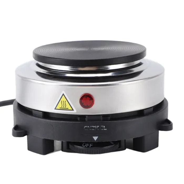 Shipenophy mini cuisinière électrique Petite plaque chauffante électrique 500W en acier electromenager rotissoire Prise UE 220V