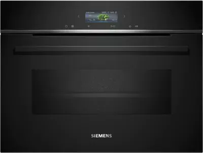 Siemens - Four Encastrable Cm724g1b1 Iq700 - Compact 45cm, Combiné Micro-Ondes, Nettoyage Humidclean, Wifi