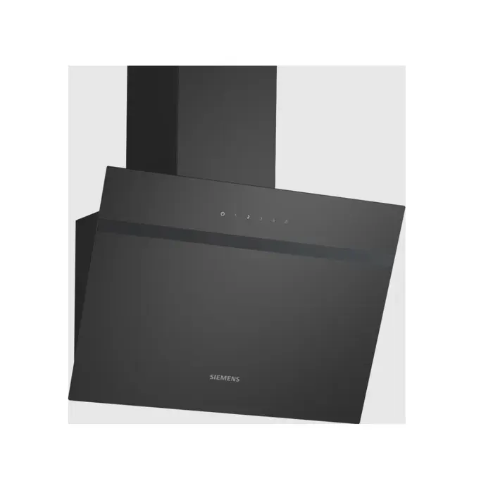 Siemens Hotte décorative inclinée 60cm 550m3/h noir - LC65KDK60