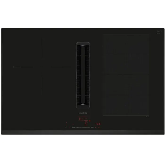 Siemens Table de cuisson aspirante induction 80cm 4 feux 7400w noir - EX851HJ26E