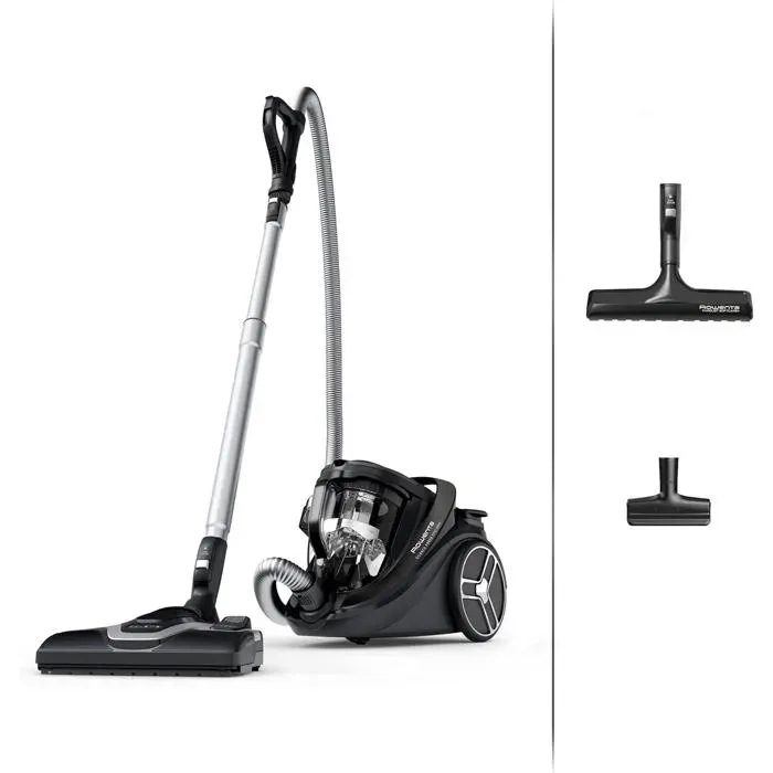 Silence Force Cyclonic Effitech RO7935EA Aspirateur Sans Sac Puissant Et Efficace Pour Tous Sols Pour Maison Et Animaux