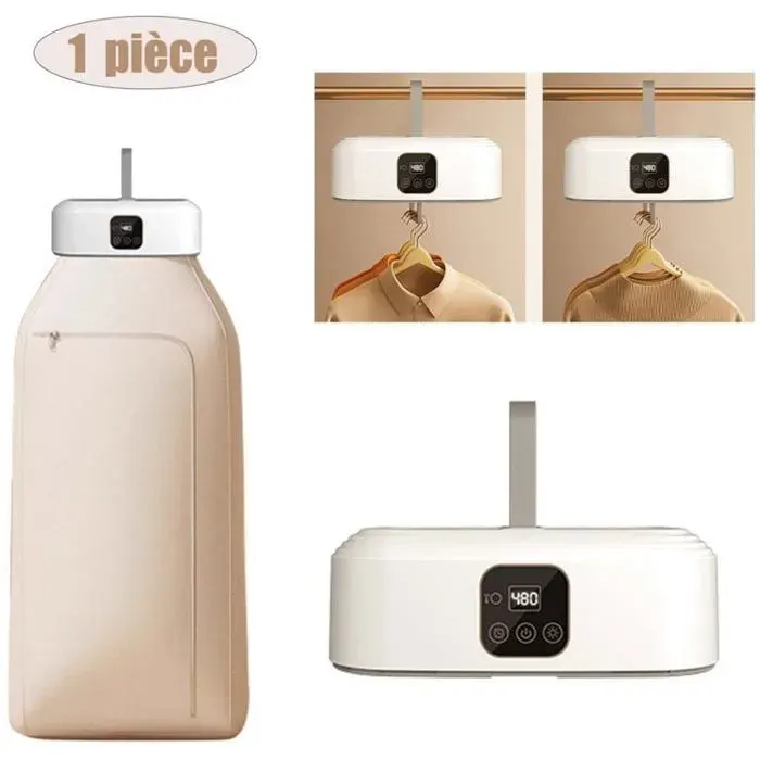 Smart portable clothes dryer avec minuterie stérilisation UV Séchoir à Linge electrique portable avec télécommande Seche linge