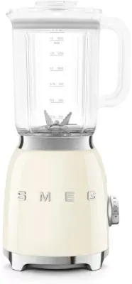 Smeg - Blender Blf03creu Années 50 - Design Rétro 3 Prgm - Bol Tritan 1.5l- Crème