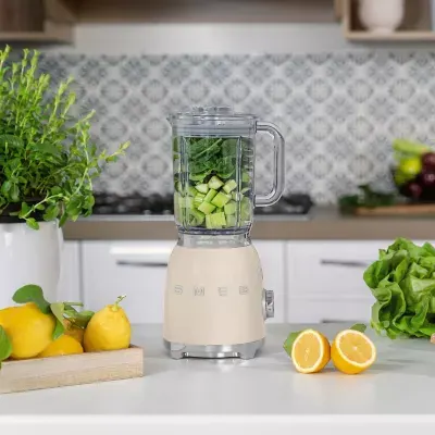 Smeg - Blender Blf03creu Années 50 - Design Rétro 3 Prgm - Bol Tritan 1.5l- Crème — vue 10