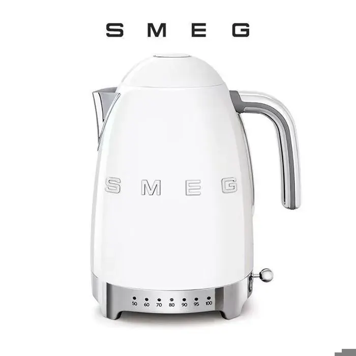 Smeg Bouilloire à Température Variable KLF04WHEU 17 L Plusieurs Température Filtre Anticalcaire Lavable BOUILLOIRE ELECTRIQUE