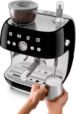 Smeg - Expresso Broyeur Egf03bleu Black — vue 9