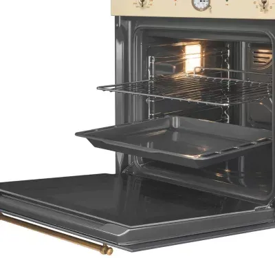 Smeg - Four Encastrable Sfp68c1tpo - Pyrolyse - Chaleur Pulsée - Porte Froide - Rails Télescopiques — vue 7