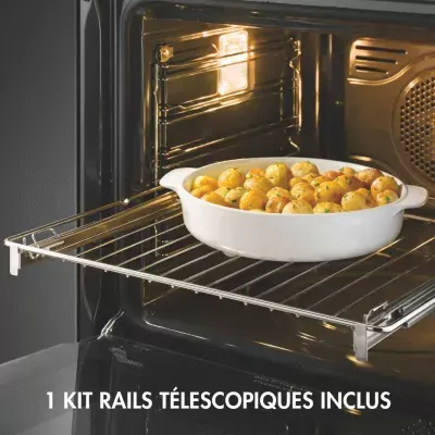 Smeg - Four Encastrable Sfp68c1tpo - Pyrolyse - Chaleur Pulsée - Porte Froide - Rails Télescopiques — vue 8