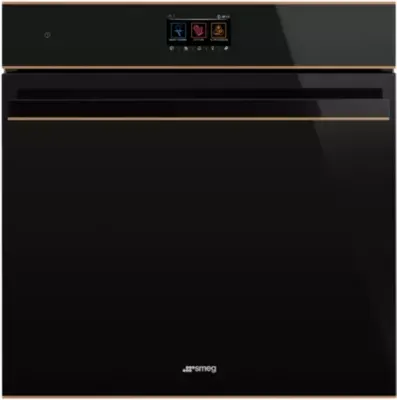 Smeg - Four Encastrable So6604s4pnr - Hydrolyse - Chaleur Tournante - Combiné Vapeur - Rails Télescopiques