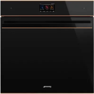 Smeg - Four Encastrable Sop6604tpnr - Pyrolyse - Chaleur Pulsée - Porte Froide - Rails Télescopiques