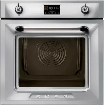 Smeg - Four Encastrable Sop6902s2px - Pyrolyse - Chaleur Tournante - Vapeur - Porte Froide