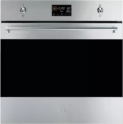 Smeg - Four Micro Onde Combiné So6302m2x - Combiné Micro-Ondes - Hydrolyse - Porte Froide - Rails Télescopiques