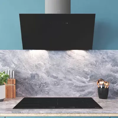Smeg - Hotte Décorative Murale Inclinée Kicv90bl2 — vue 6
