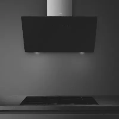 Smeg - Hotte Décorative Murale Inclinée Kicv90bl2 — vue 4