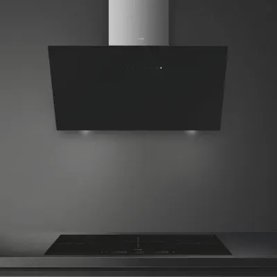 Smeg - Hotte Décorative Murale Inclinée Kicv90bl2 — vue 5