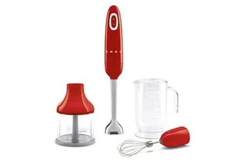 Smeg - Mixeur Hbf03rdeu Rouge — vue 3