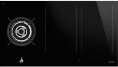 Smeg - Plaque Mixte Induction Gaz Pm3953d