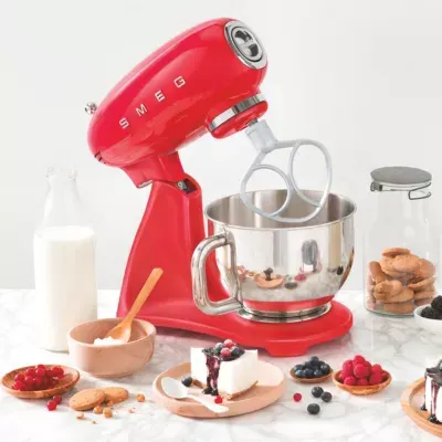 Smeg - Robot Pâtissier Smf03rdeu Rouge — vue 7