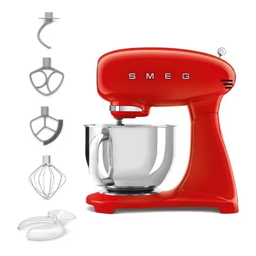 Smeg - Robot Pâtissier Smf05rdeu Rouge — vue 3