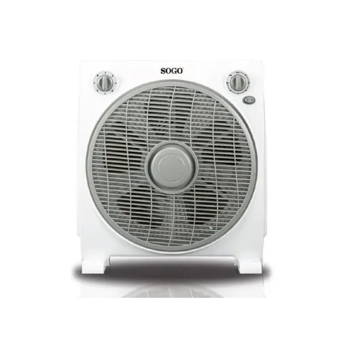 Sogo Ventilador Box Fan 45W Blanco/Gris