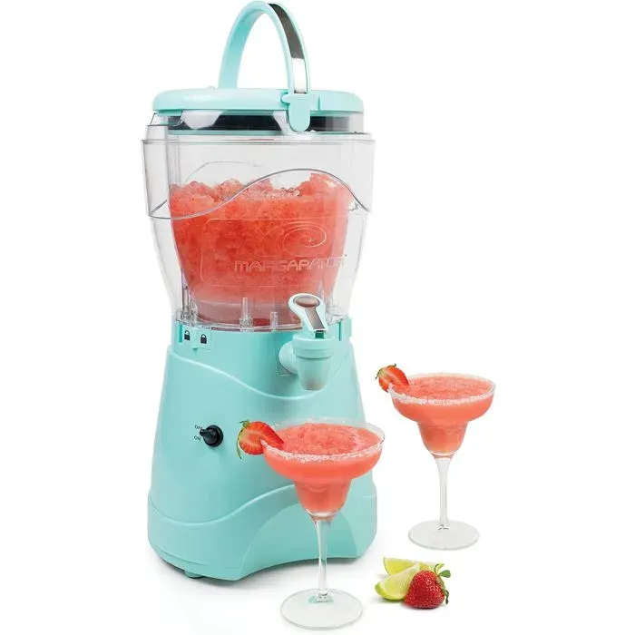 Sorbetière à boissons glacées - Nostalgia - Capacité 37 L - Bec verseur en acier inoxydable - Double isolation