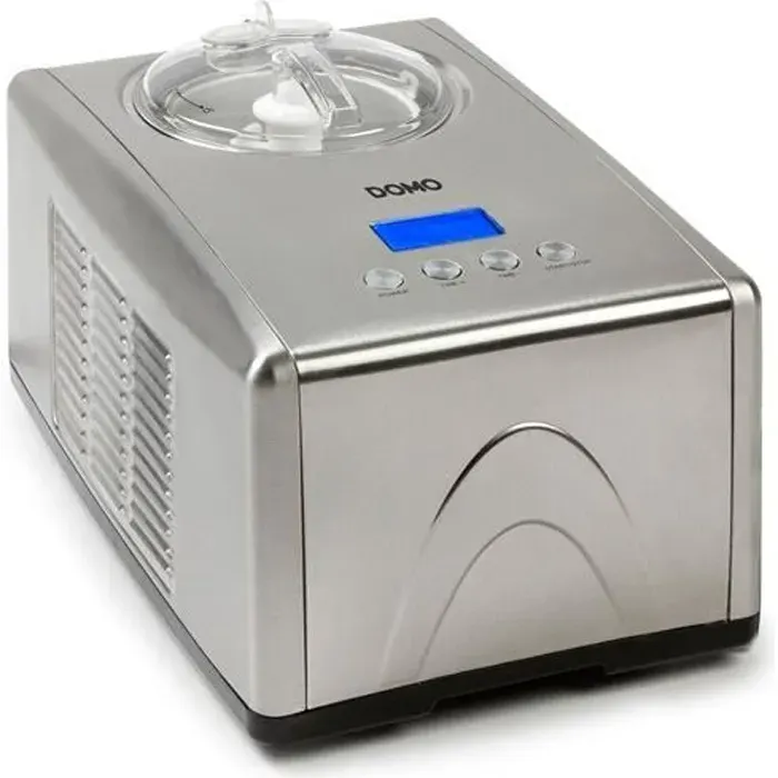 Sorbetière automatique avec compresseur - DOMO - DO9066I - 1.5L - 150W - Gris